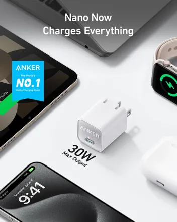 511 Nano 30W PIQ 3.0 USB-C Foldable Wall Charger