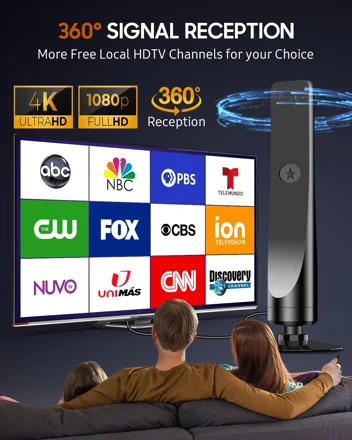 Toyykang 75Ohm Amplified Digital TV Antenna (680+ Miles Range)