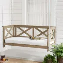 Mainstays Rose 2-Person Cushioned Bench Porch Swing