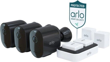 Arlo Pro 4 Spotlight 3-Cam 2K Wireless Security Camera System (12 Pieces)