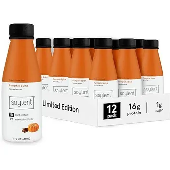 Pumpkin Spice 11oz 1g Complete Meal Replacement Plant Protein Shake