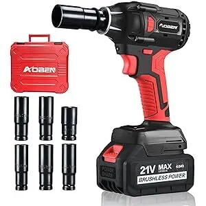 Aoben 21V 3000RPM Cordless Electric Impact Wrench Kit