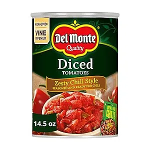 14.5oz Canned Diced Tomatoes Zesty Chili Style