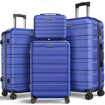 Famistar Hardside Spinner Luggage Suitcase 4-Piece Set