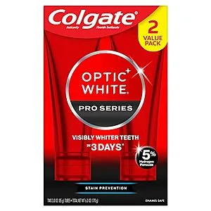 [S&S]: 3-Oz Colgate Optic White Pro Series Whitening Toothpaste