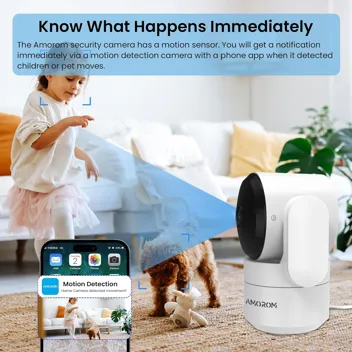 Amorom AM-P1 WiFi Motion Detection Home Security Camera