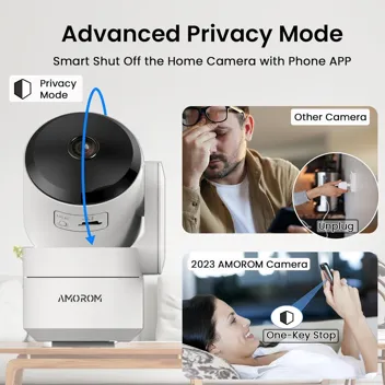 Amorom AM-P1 WiFi Motion Detection Home Security Camera