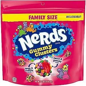 [S&S]: 18.5-Oz Gummy Clusters Candy Family Size Bag (Rainbow)