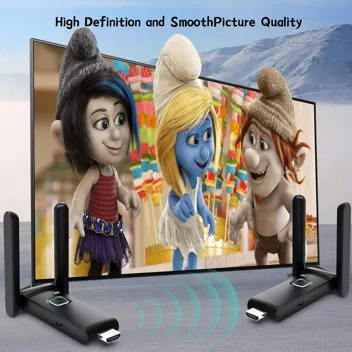 Yuyunlomn 1080p/60fps 165ft Wireless HDMI 2x Receiver & 1x Transmitter Set