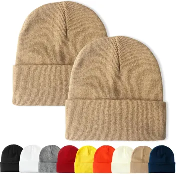 PFFY 2 Packs Unisex Beanie Hats