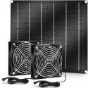 25W Solar Powered Dual Fan Ventilation Kit