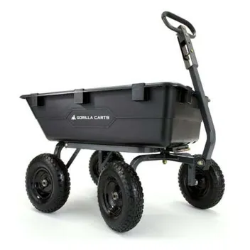 Carts GOR6PS 1200-lb. Heavy-Duty Poly Garden Dump Cart with 13" Tires