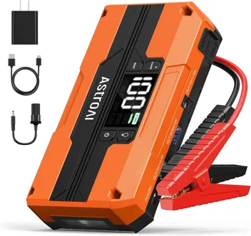 AstroAI S8 1500A 12V Car Jump Starter w/ 10W USB Wall Charger (Up to 6.0L Gas, 3.0L Diesel)