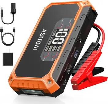 AstroAI S8 1500A 12V Car Jump Starter w/ 10W USB Wall Charger (Up to 6.0L Gas, 3.0L Diesel)