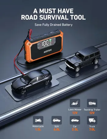 AstroAI T8 2500A 8-in-1 Car Jump Starter