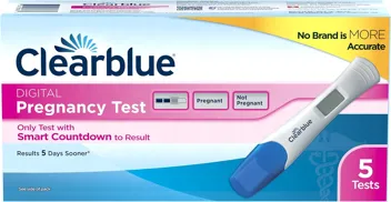 Clearblue Digital Pregnancy Test with Smart Countdown, 5 count