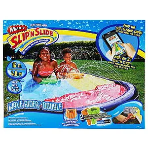 Wham-O Slip Slide 16 Feet Double Sliding Lane Water Racer w/Boogie Boards - with Walmart