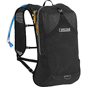 CamelBak Octane 12 Hydration Hiking Pack w/ Fusion 2L Reservoir (Black/Apricot)