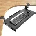 Adjustable C-Clamp Slide Out Under Desk Keyboard Tray