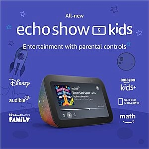 All-new Echo Show 5 (3rd Gen, 2023 release) Kids | Designed for kids, with parental controls | Galaxy - Amazon