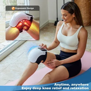 Qysdn Cordless Knee Massager with Carbon Fiber Heating