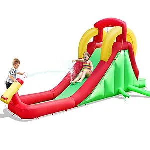 Costway Inflatable Kids' Moonwalk Water Slide Bouncer