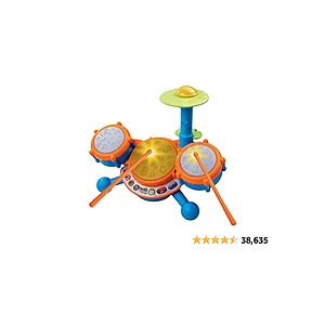 KidiBeats Kids Drum Set, Orange