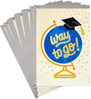 Graduation Cards with Envelopes (Way to Go)