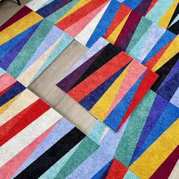 Candock 12-Piece Silicone Bottom Carpet Tile Squares (15.75" x 15.75")