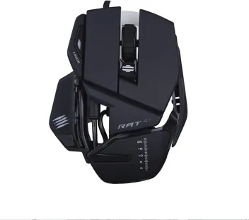 Catz The Authentic R.A.T. 4+ Optical Gaming Mouse, Black