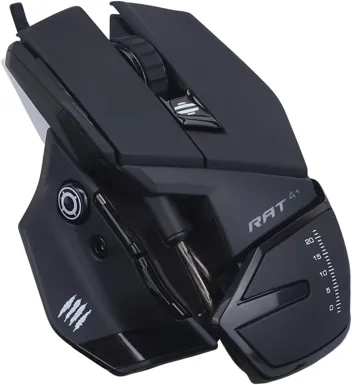 Catz The Authentic R.A.T. 4+ Optical Gaming Mouse, Black