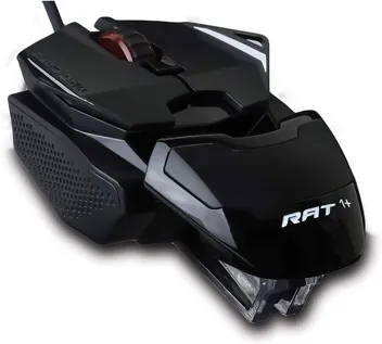 Catz The Authentic R.A.T. 4+ Optical Gaming Mouse, Black