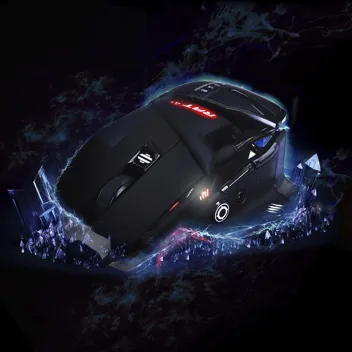 Catz The Authentic R.A.T. 4+ Optical Gaming Mouse, Black