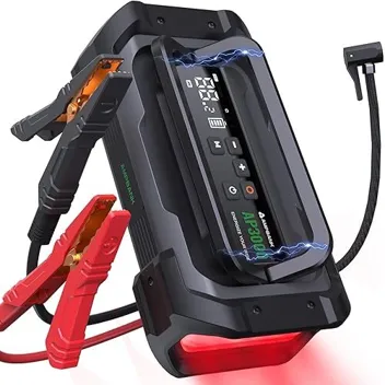 Ampbank 3000A Portable Car Jump Starter with 150PSI Air Compressor