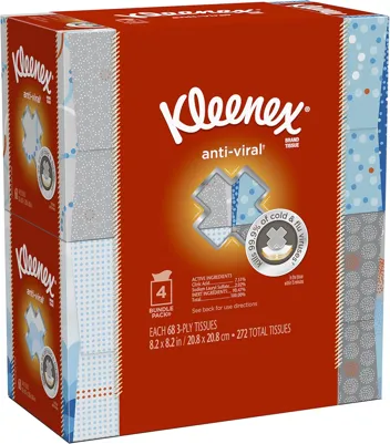 3-Ply Anti-Viral Facial Tissues (990-Count)