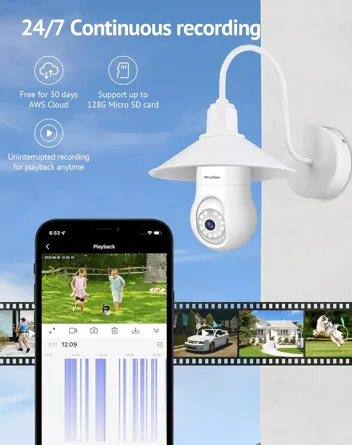 LaView 2K 4MP 360 WiFi Bulb Security Camera