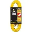 25ft 14/3 15A UL Listed SJTW Grounded Extension Cord with Lighted End