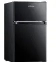 Upstreman 3.2 cu ft Double Door Mini Fridge with Freezer