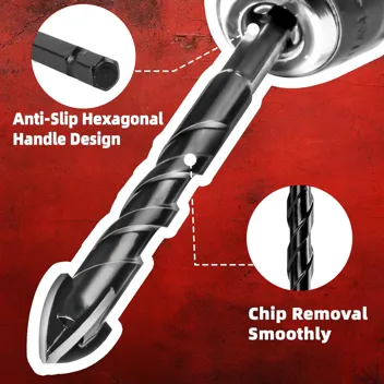 3/16-1/2" Masonry Drill Bit Set (10-Piece)