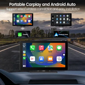 Muachspi 10.26" Wireless Apple CarPlay & Android Auto Car Stereo with 1080p Rear Cam