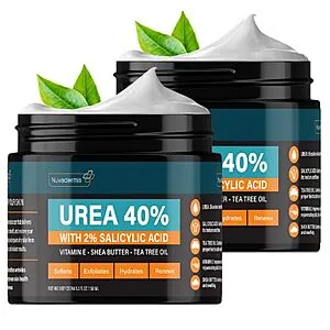 NUVADERMIS Urea Cream 40 Percent for Feet - 2 jars