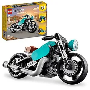 Creator 3 in 1 Vintage Motorcycle Set (31135, 128-Pieces)