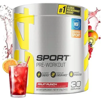 C4 Sport 7.4oz Fruit Punch Pre Workout Powder