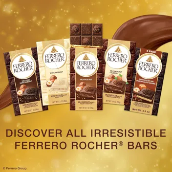 Rocher Premium Chocolate Hazelnut Crunchy Salted Caramel Bars