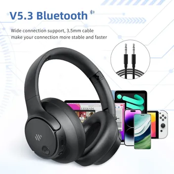 Eduiosma Active Noise Cancelling Bluetooth 5.3 Wireless Headphones