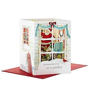 Paper Wonder Pop Up Holiday Card (Santa Scene Pop Up)