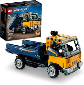 177-Piece Technic 2in1 Dump Truck & Excavator Digger Building Set (42147)