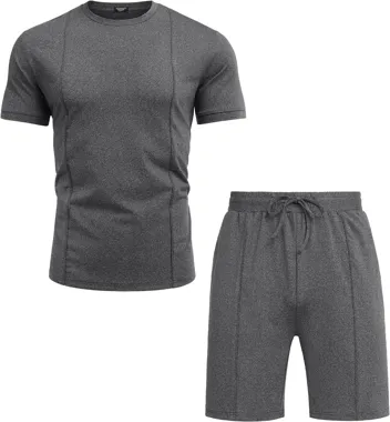 Coofandy 2-Piece Summer T-Shirt & Short Tracksuit