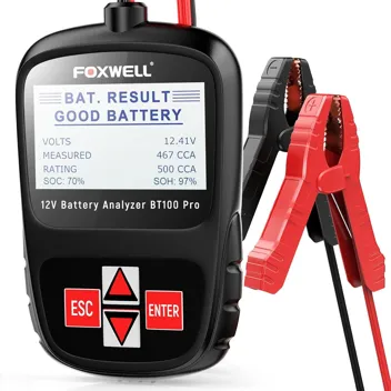 Foxwell BT100 Pro 12V Car Battery Tester & Analyzer