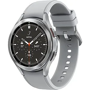 46mm Galaxy Watch4 Classic GPS (Silver) w/ 1-Year Warranty